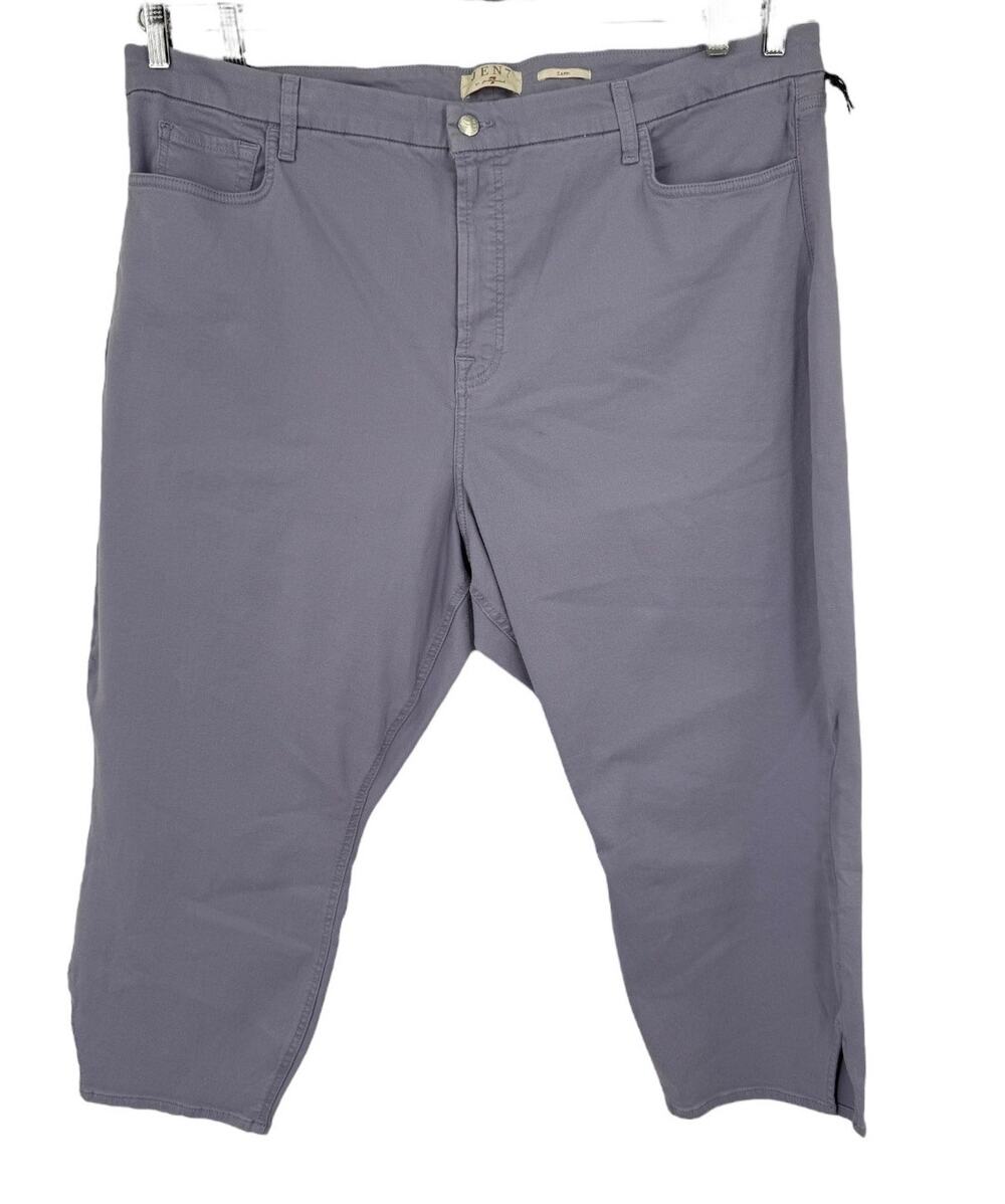 Jen7 by 7 for All Mankind Capri w/ Side Slits purple plus size 26